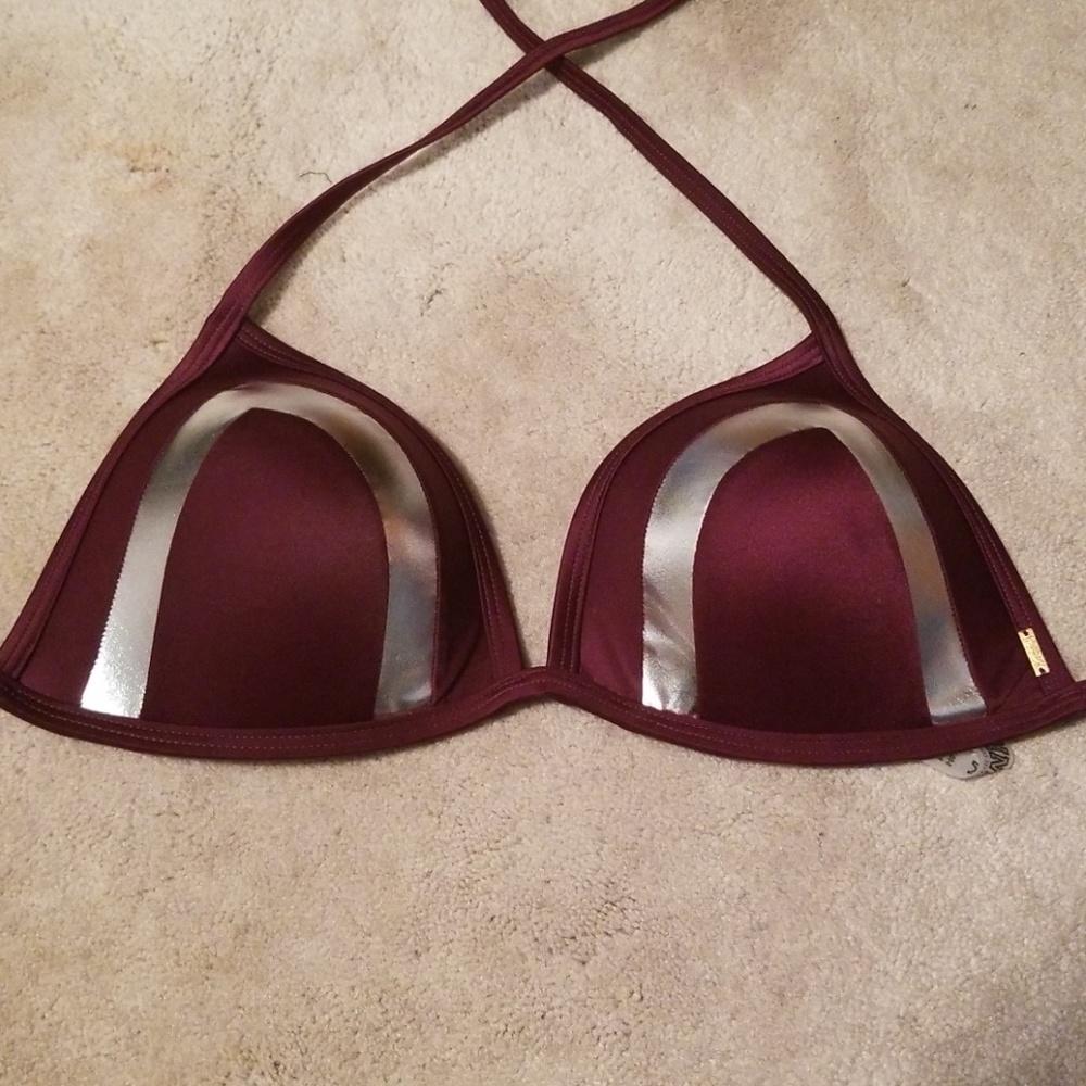 Pink Victoria Secret swim top